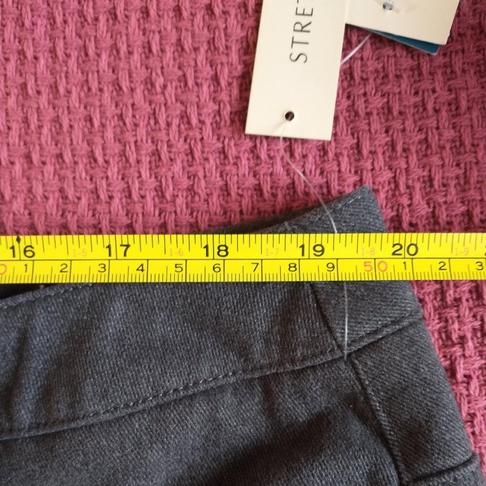 Jones New York Sport Woman Bootcut Stretch Control Sueded Jeans Pants Gray NWT - Picture 7 of 16